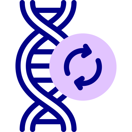 dna Detailed Mixed Lineal color icoon