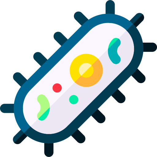 bakteria Basic Rounded Flat ikona