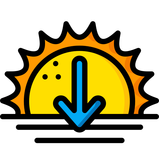 słońce Basic Miscellany Lineal Color ikona