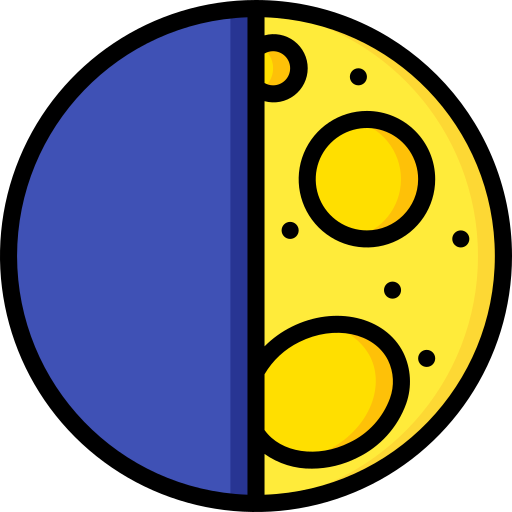 月 Basic Miscellany Lineal Color icon