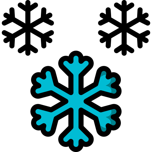 Snowflakes Basic Miscellany Lineal Color icon