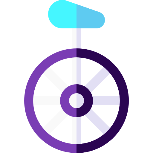 Unicycle Basic Rounded Flat icon