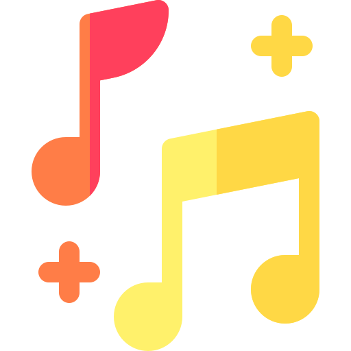 nota musical Basic Rounded Flat icono