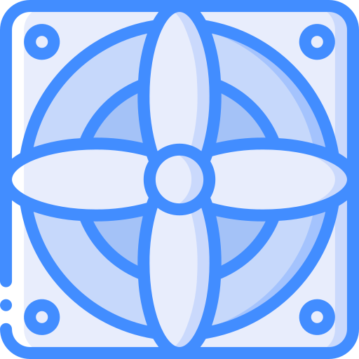 fan Basic Miscellany Blue icon