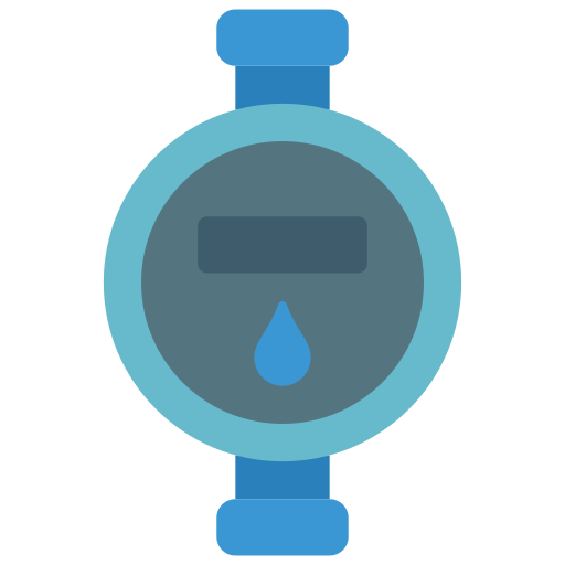 medidor de agua Basic Miscellany Flat icono