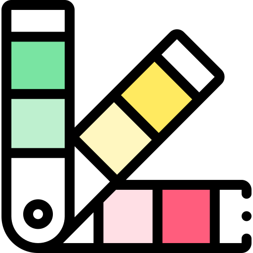 팬톤 Detailed Rounded Lineal color icon