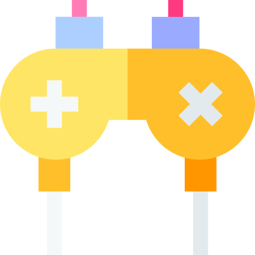 Video game controller Basic Straight Flat icon