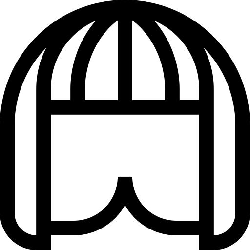 perruque Basic Straight Lineal Icône