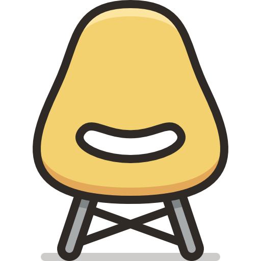 silla Stockio Lineal Color icono