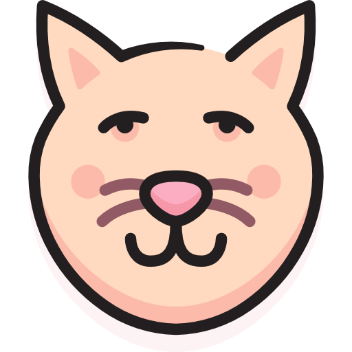 gato Stockio Lineal Color icono