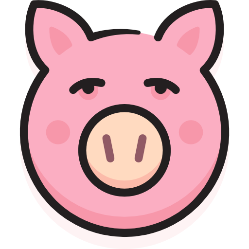 cerdo Stockio Lineal Color icono