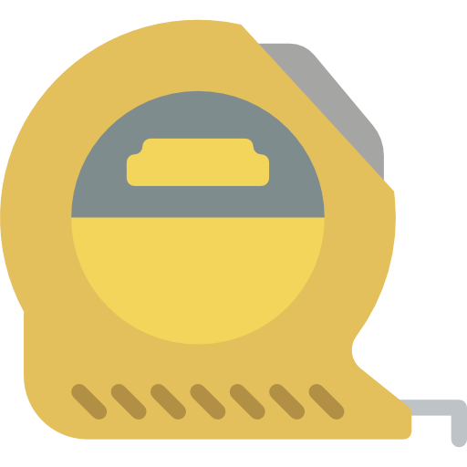 cinta métrica Basic Miscellany Flat icono