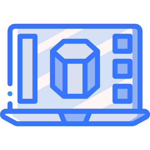 3d 프린팅 소프트웨어 Basic Miscellany Blue icon