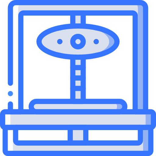 3d printing scanner Basic Miscellany Blue icon