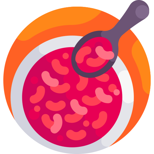 rote bohnensuppe Detailed Flat Circular Flat icon