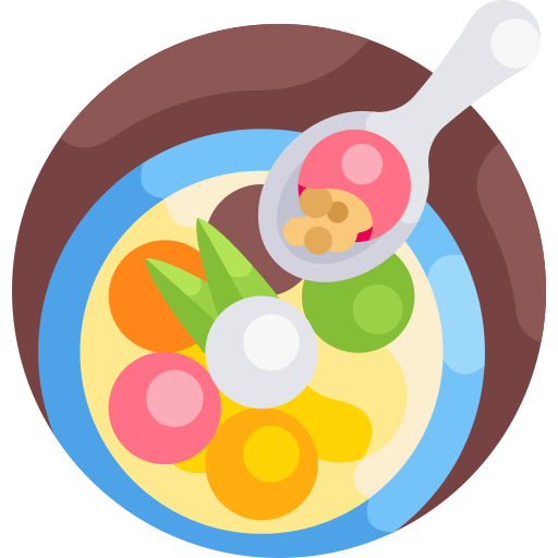 Tang yuan Detailed Flat Circular Flat icon