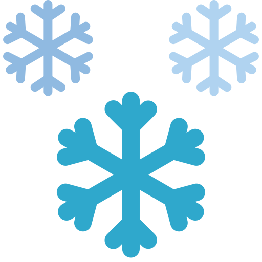 copos de nieve Basic Miscellany Flat icono