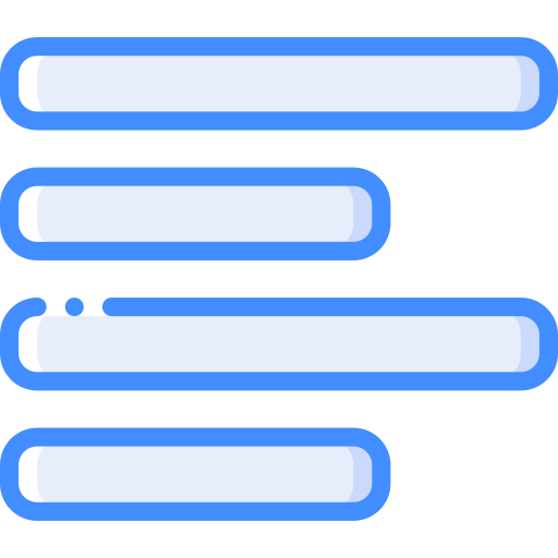links uitlijnen Basic Miscellany Blue icoon