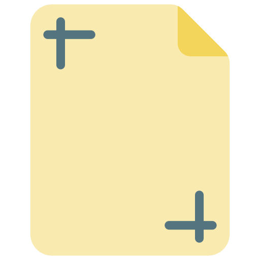 dokument Basic Miscellany Flat ikona