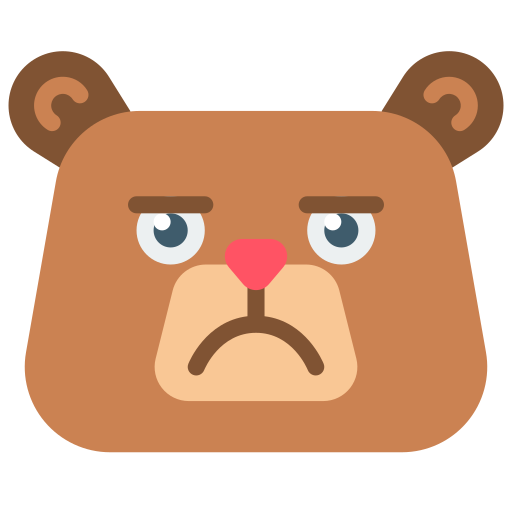 Bear Basic Miscellany Flat icon