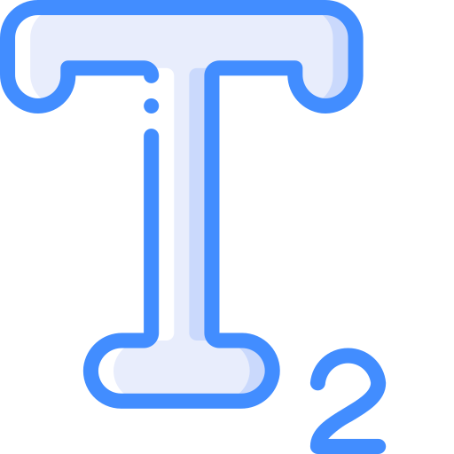 Subscript Basic Miscellany Blue icon