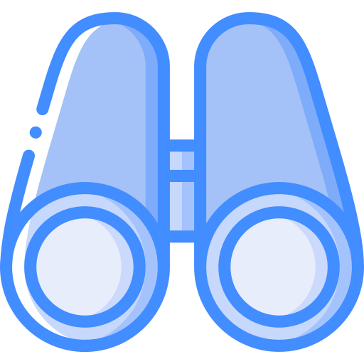 Binoculars Basic Miscellany Blue icon