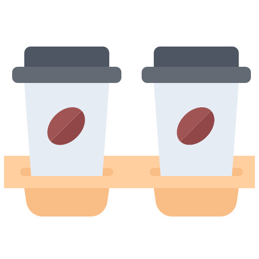 kaffee Coloring Flat icon