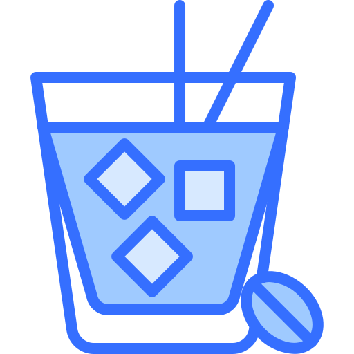 コーヒー Coloring Blue icon