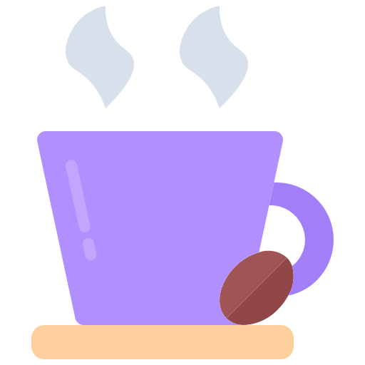caffè Coloring Flat icona