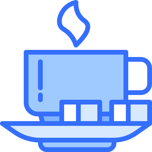 filiżanka kawy Coloring Blue ikona