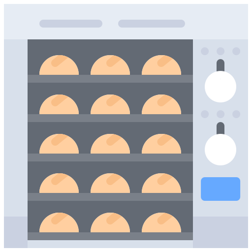 panadería Coloring Flat icono