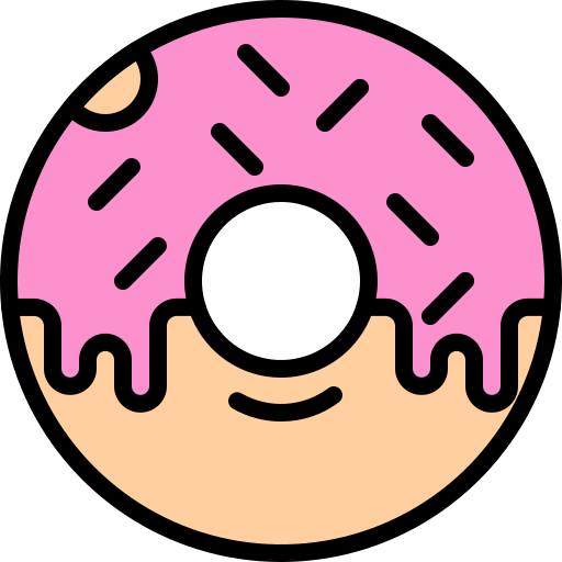 donut Coloring Color Icône