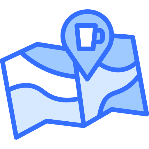 cafe Coloring Blue icon