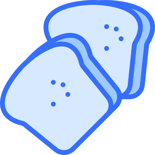 pão Coloring Blue Ícone