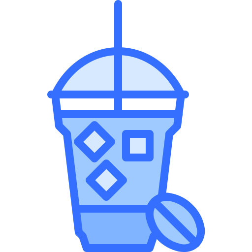 café Coloring Blue Ícone