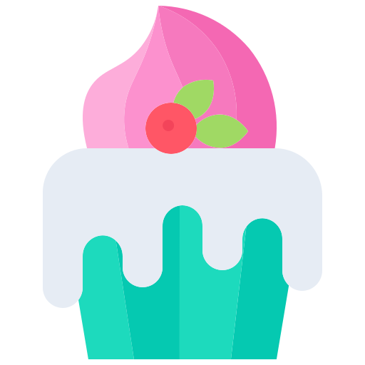muffin Coloring Flat icon