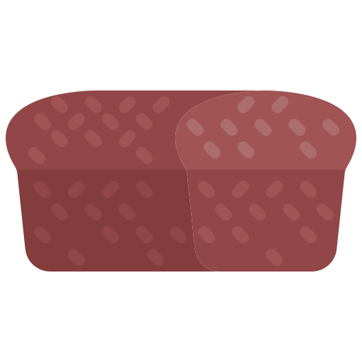 pan de molde Coloring Flat icono