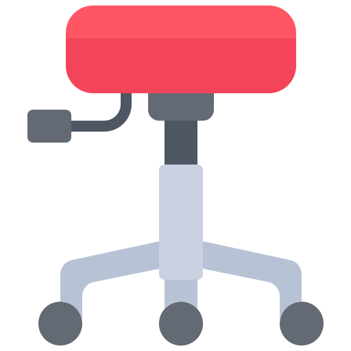 stoel Coloring Flat icoon