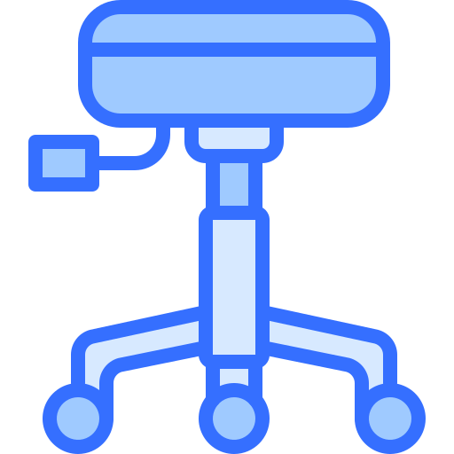stoel Coloring Blue icoon
