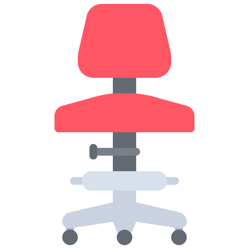 Armchair Coloring Flat icon