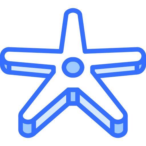 Überqueren Coloring Blue icon