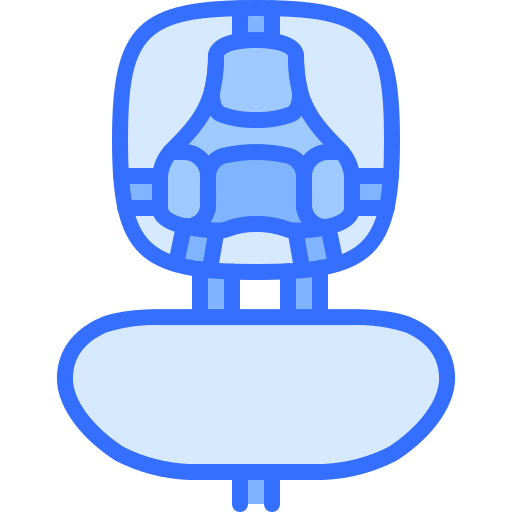 assento Coloring Blue Ícone
