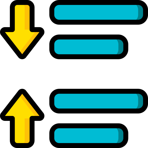 Spacing Basic Miscellany Lineal Color icon