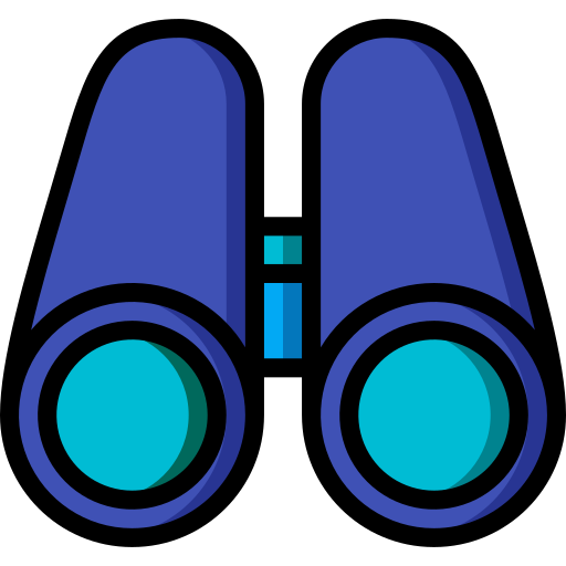 Binoculars Basic Miscellany Lineal Color icon