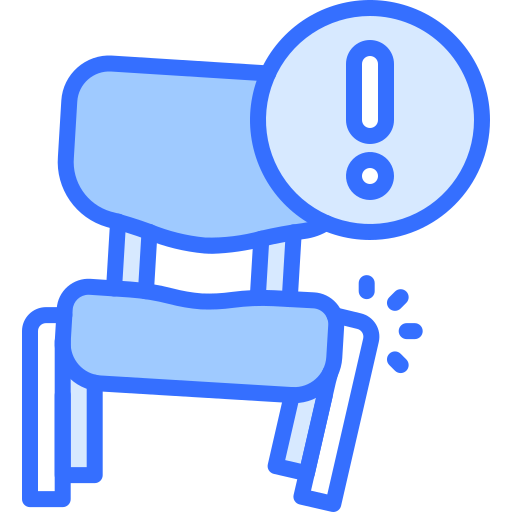 Armchair Coloring Blue icon