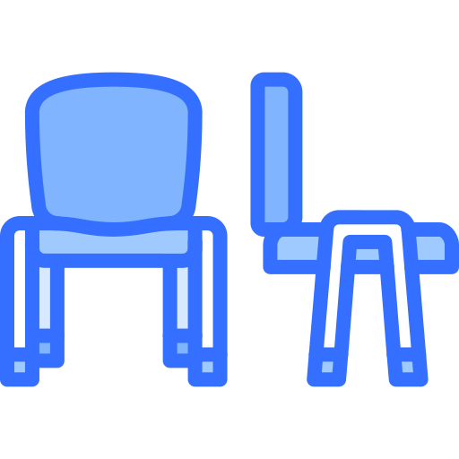 braço de cadeira Coloring Blue Ícone