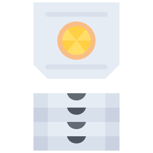 ピザ Coloring Flat icon