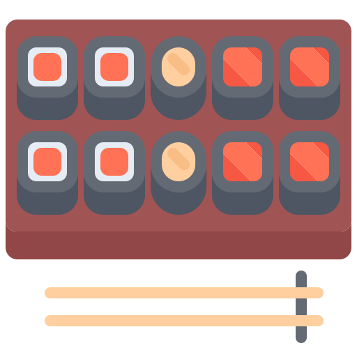 sushi Coloring Flat Icône
