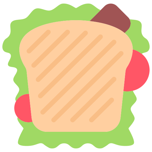 бутерброд Coloring Flat иконка