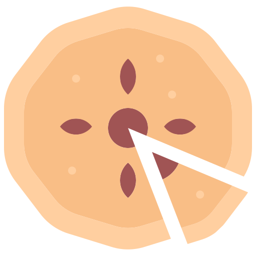 Pie Coloring Flat icon